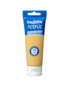 Tube Peinture Acrylique Or 75ml - Carioca