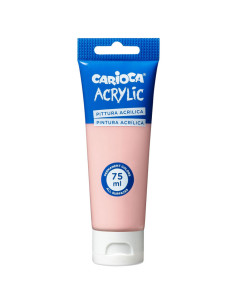 Tube Peinture Acrylique Rose 75ml - Carioca