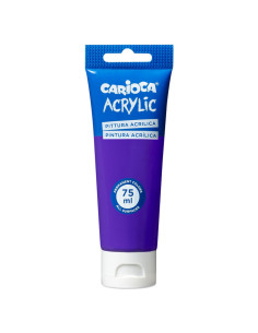 Tube Peinture Acrylique Violet 75ml - Carioca