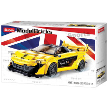 Voiture De Course Anglaise Jaune, Sluban - Réf.M38-B0956