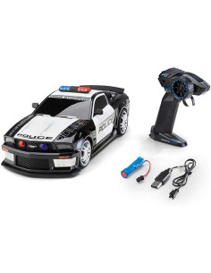 Voiture de Police Télécommandée avec Lumières LED
