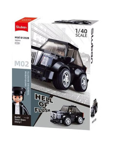 Voiture Miniature à Construire 1:40 Noir, 162 pcs - Sluban M02