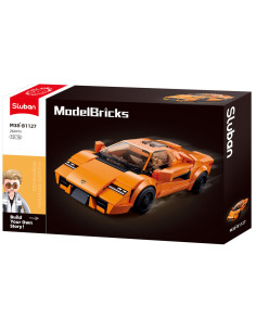 Voiture Sport Orange à Construire ModelBricks 264 pcs - Sluban
